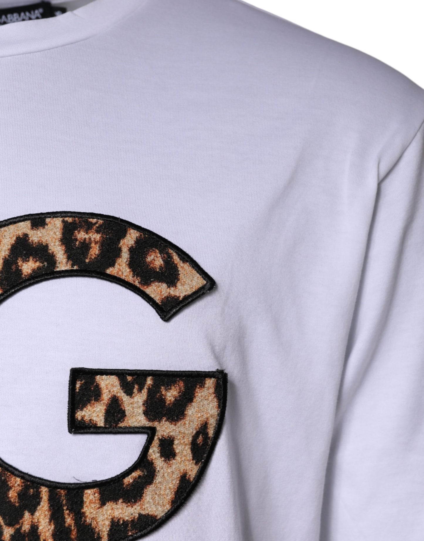 Dolce & Gabbana White DG Logo Cotton Shorts Sleeves T-shirt Dolce & Gabbana