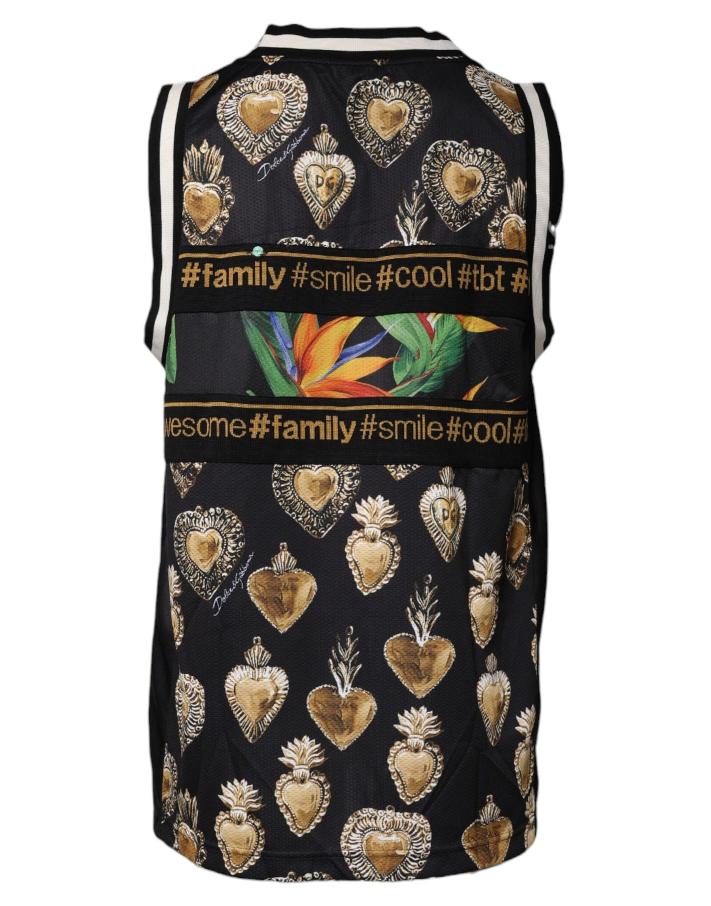 Dolce & Gabbana Multicolor Tropical Sleeveless Tank T-shirt Dolce & Gabbana
