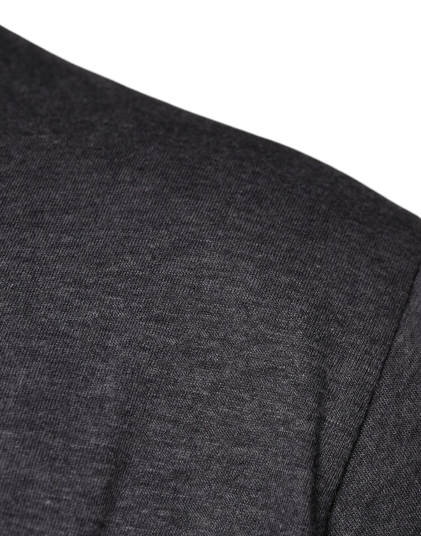 Dolce & Gabbana Gray Logo Patch Cotton Crew Neck T-shirt Dolce & Gabbana