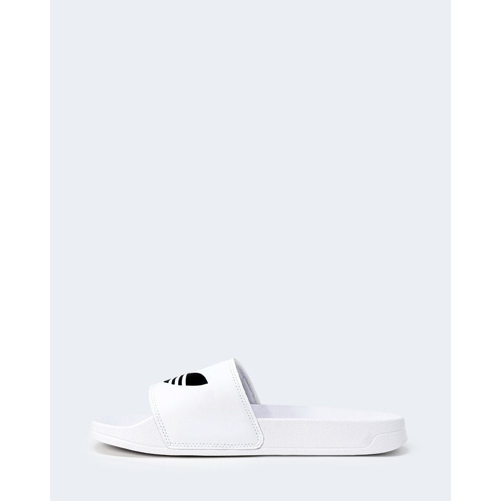 Adidas White Polyester Slipper Adidas