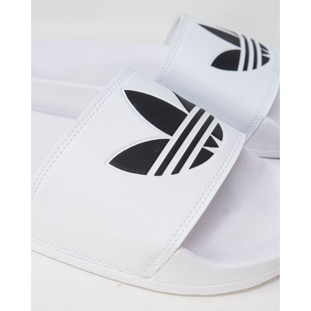 Adidas White Polyester Slipper Adidas