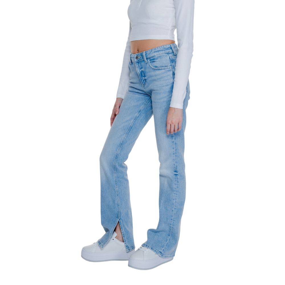Guess Light Blue Cotton Mom Jean Guess