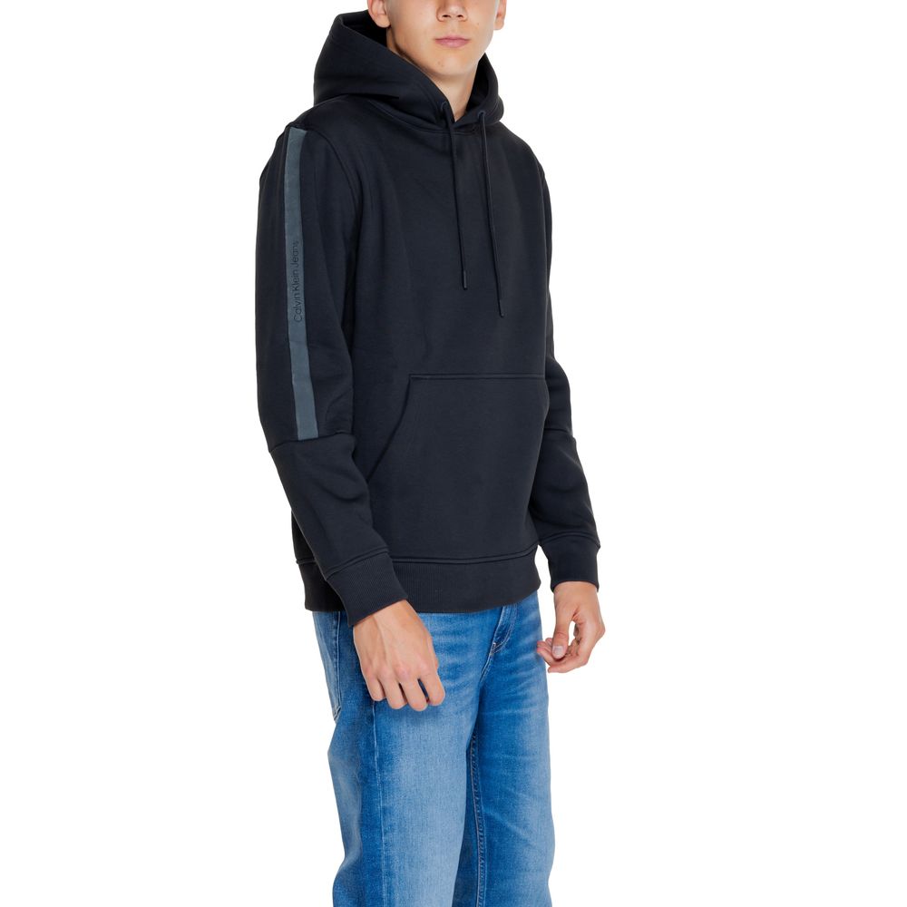 Calvin Klein Jeans Black Cotton Hoody Calvin Klein Jeans