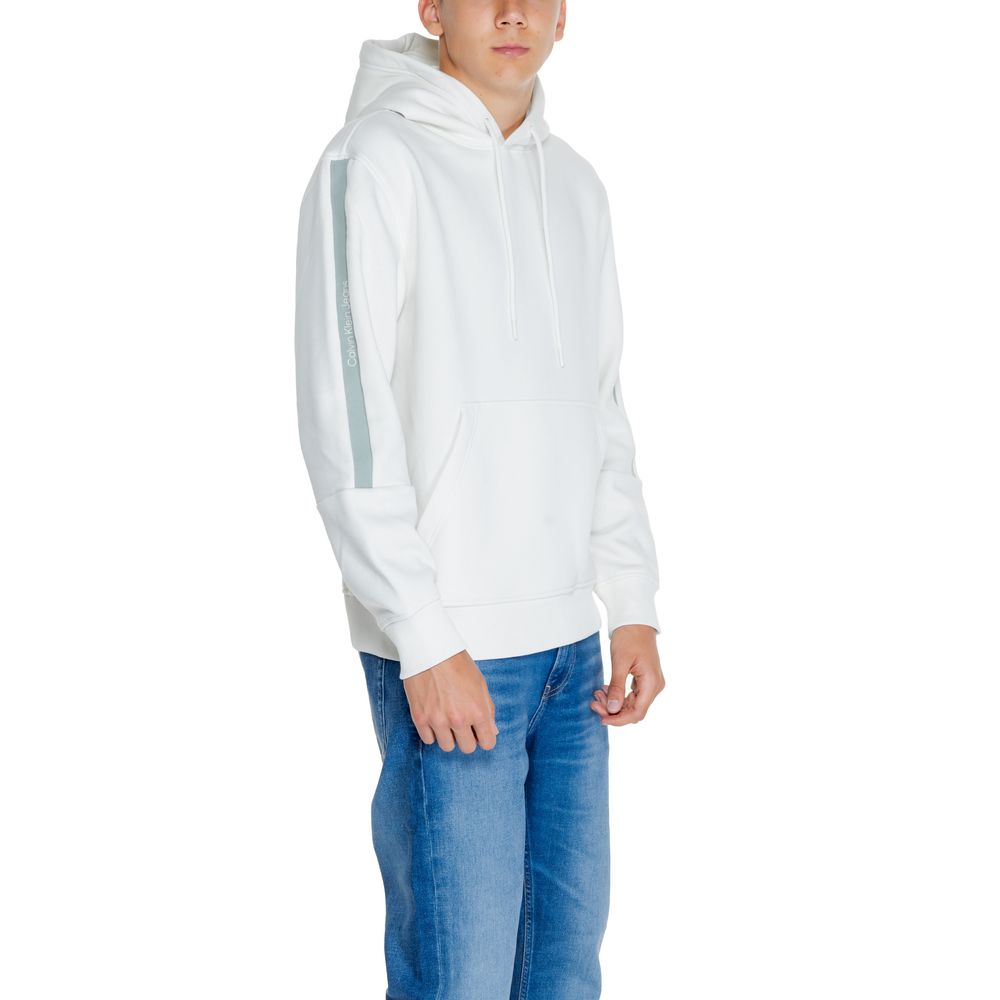 Calvin Klein Jeans Cream Cotton Hoody Calvin Klein Jeans
