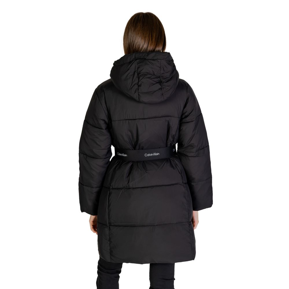 Calvin Klein Jeans Black Nylon Jackets & Coat Calvin Klein Jeans