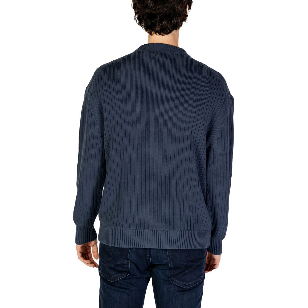 Calvin Klein Jeans Blue Cotton Sweater Calvin Klein Jeans