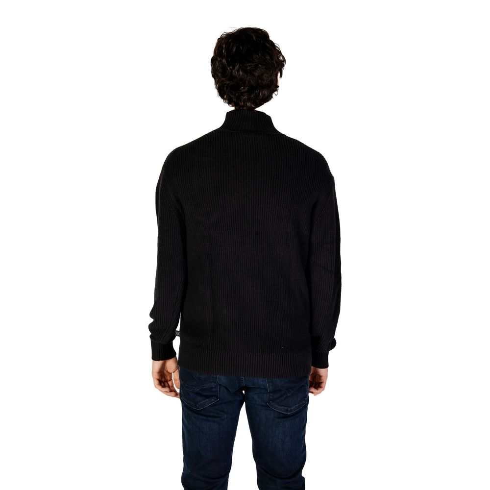 Calvin Klein Jeans Black Cotton Sweater Calvin Klein Jeans