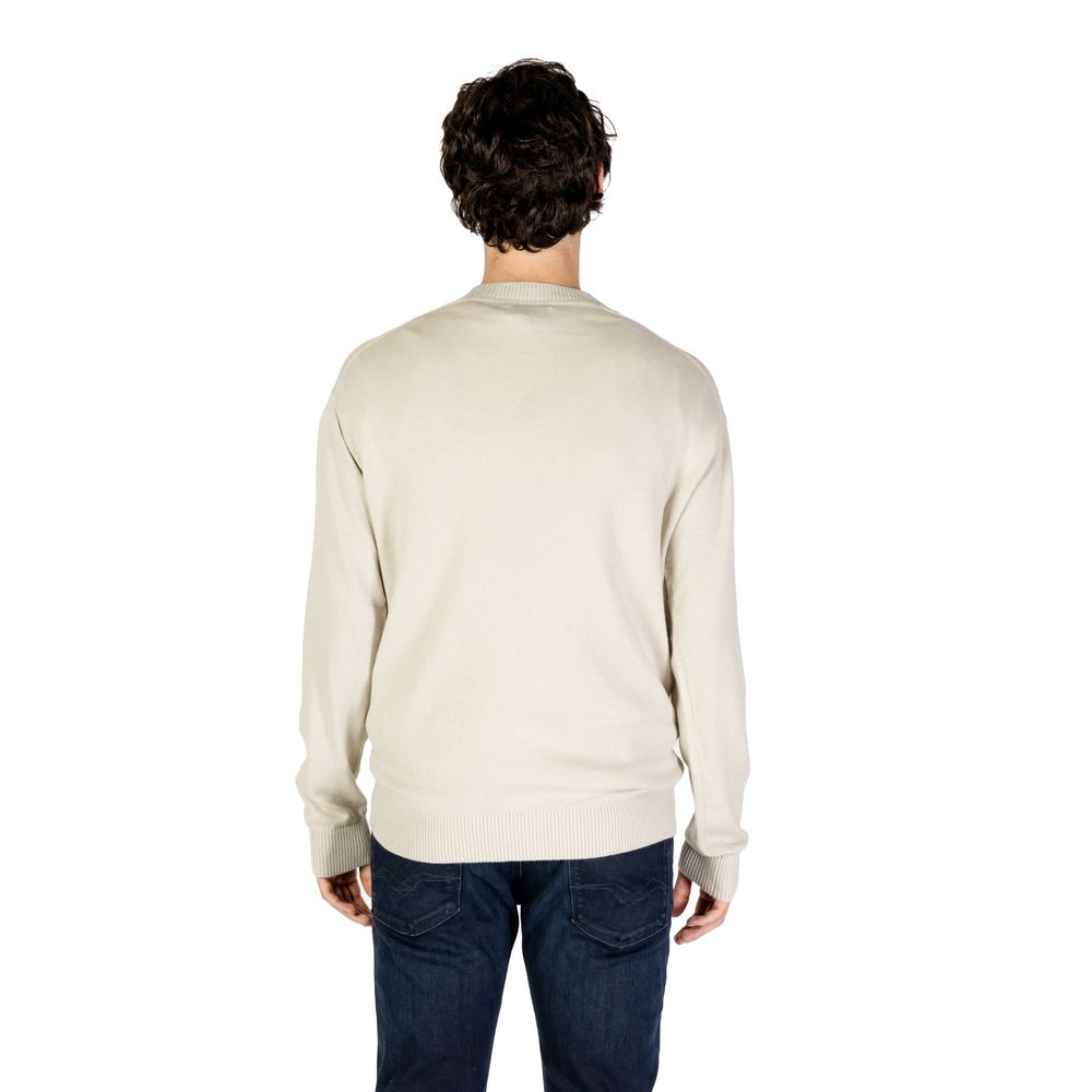 Calvin Klein Jeans Beige Organic Cotton Sweater Calvin Klein Jeans