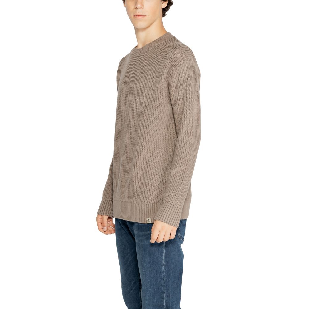 Calvin Klein Jeans Brown Organic Cotton Sweater Calvin Klein Jeans