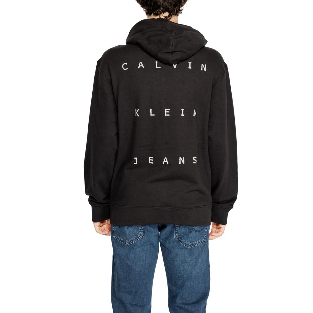 Calvin Klein Jeans Black Recycled Cotton Hoody Calvin Klein Jeans