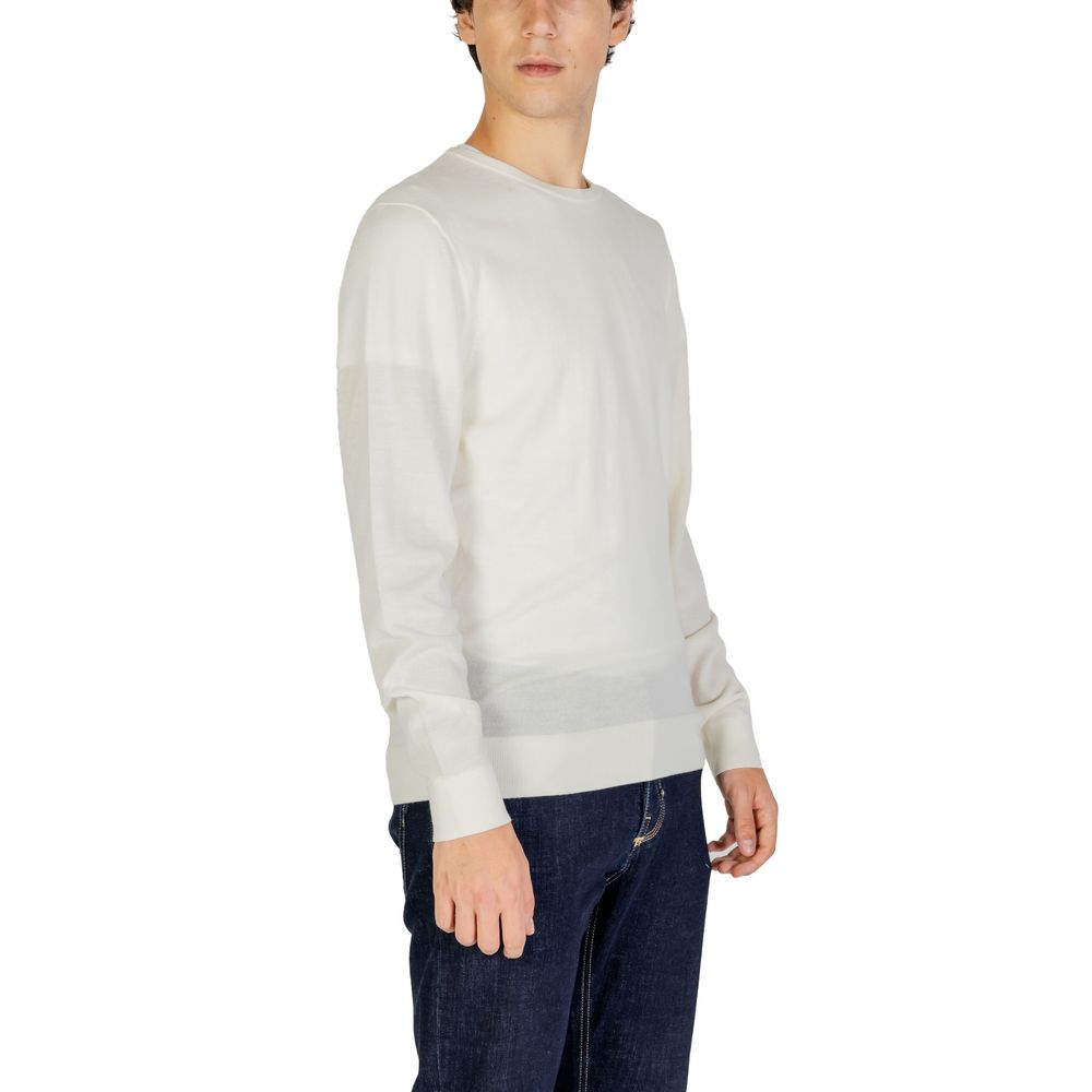 Calvin Klein Cream Recycled Wool Sweatshirt Calvin Klein