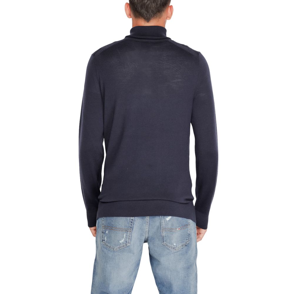 Calvin Klein Blue Wool Turtleneck Calvin Klein