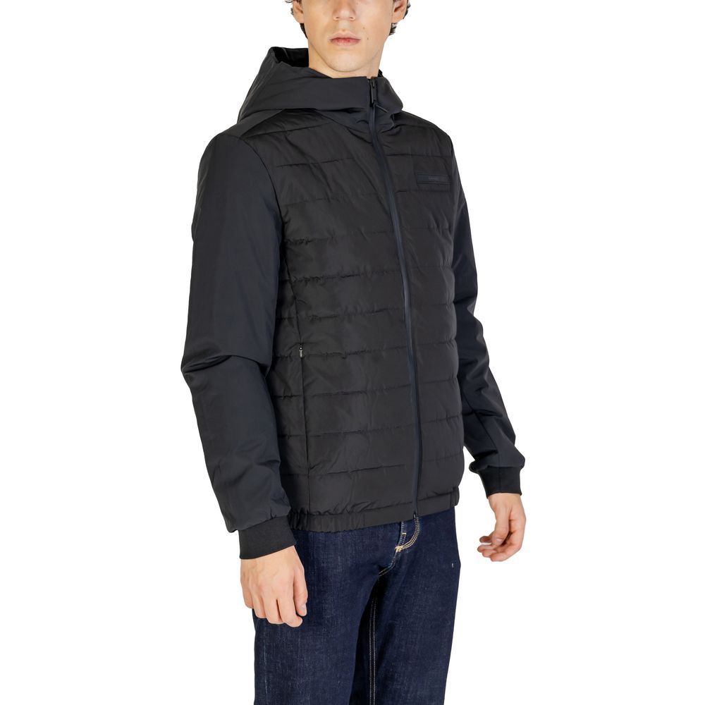 Calvin Klein Black Recycled Polyester Jackets & Coat Calvin Klein