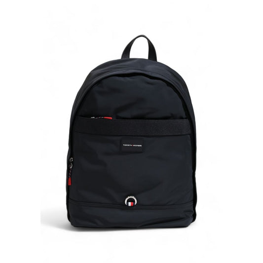 Tommy Hilfiger Black Recycled Polyester Backpack Tommy Hilfiger