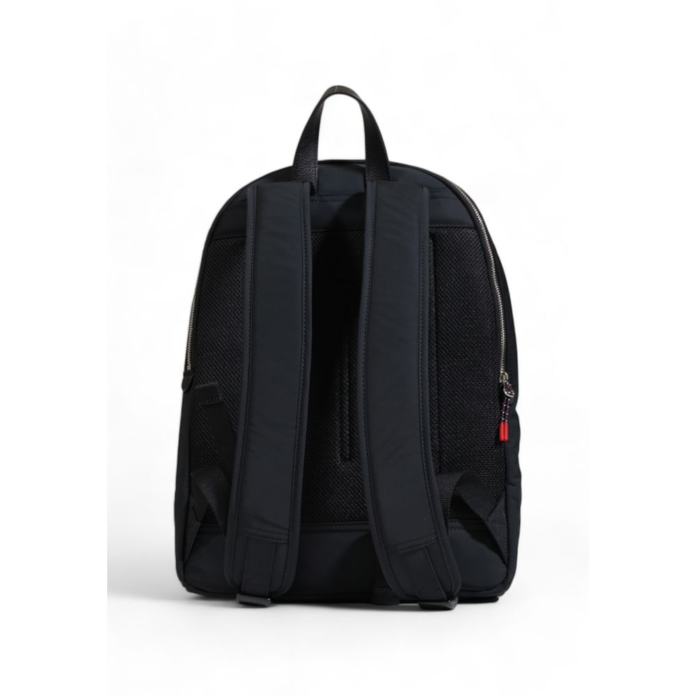Tommy Hilfiger Black Recycled Polyester Backpack Tommy Hilfiger