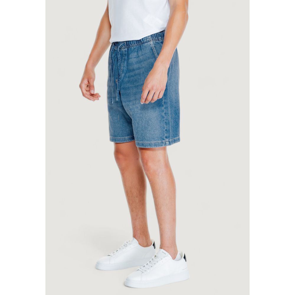 Jack Jones Light Blue Cotton Bermuda Jack Jones