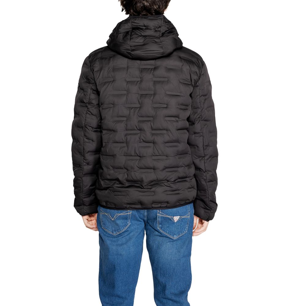 Replay Black Polyester Jackets & Coat Replay