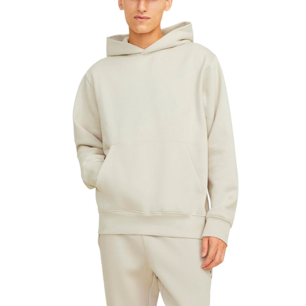 Jack Jones Beige Cotton Hoody Jack Jones