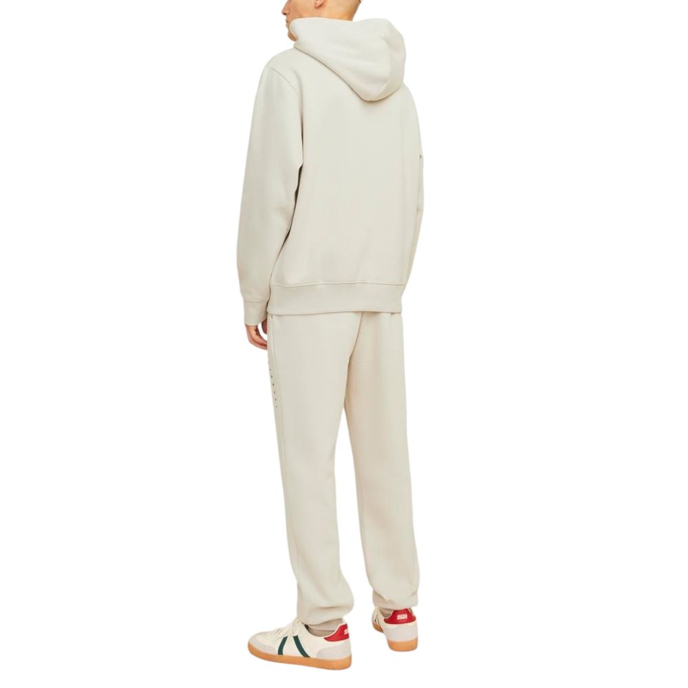 Jack Jones Beige Cotton Hoody Jack Jones