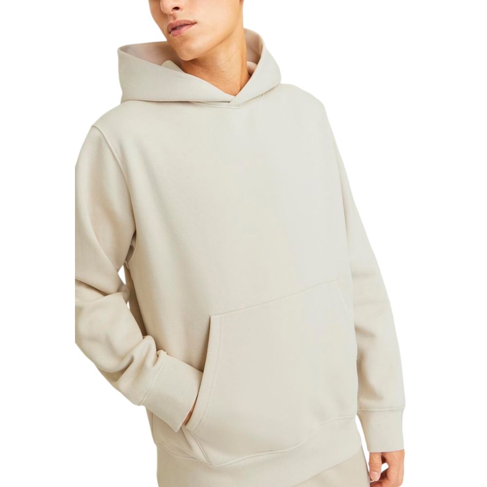 Jack Jones Beige Cotton Hoody Jack Jones