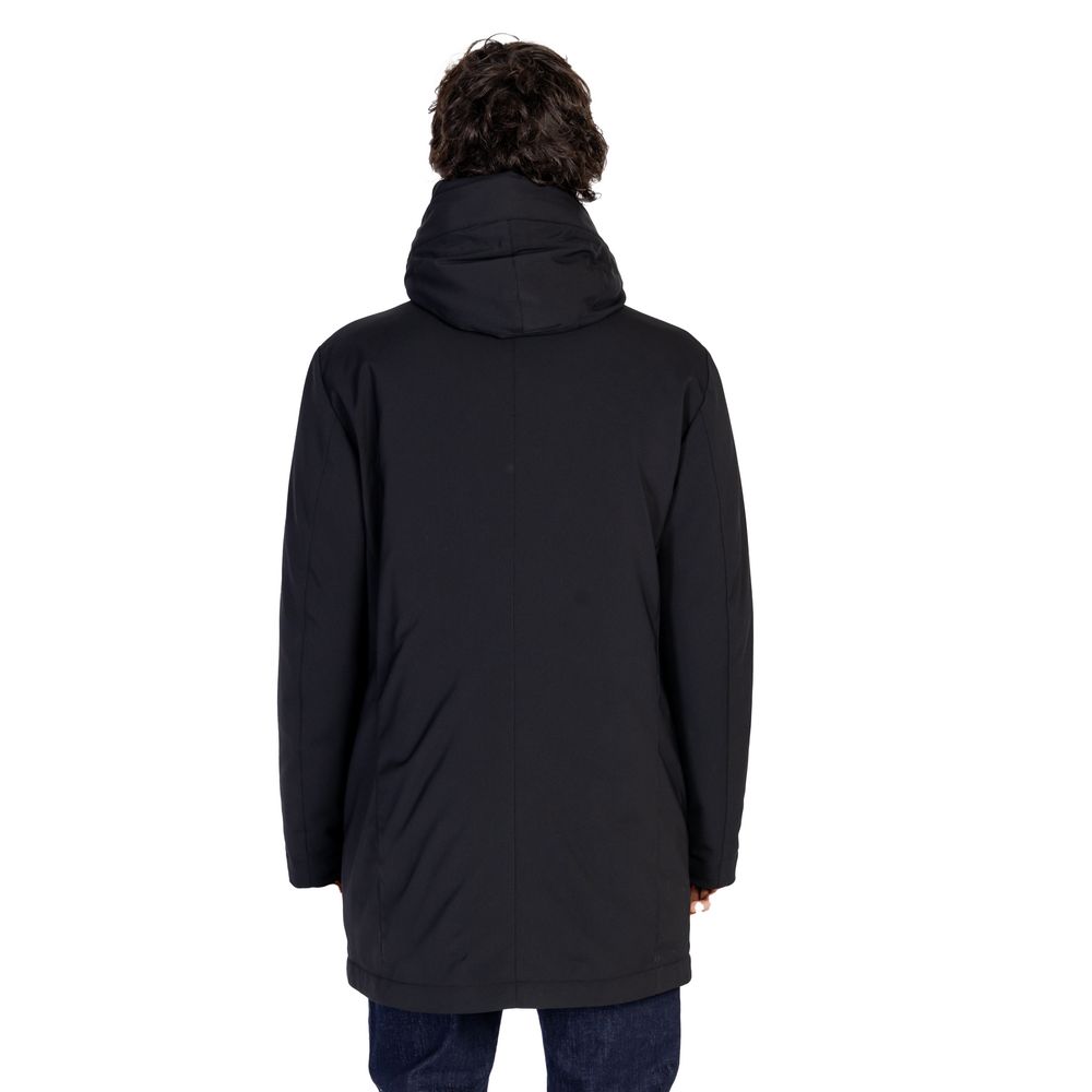 Peuterey Black Polyester Jackets & Coat Peuterey
