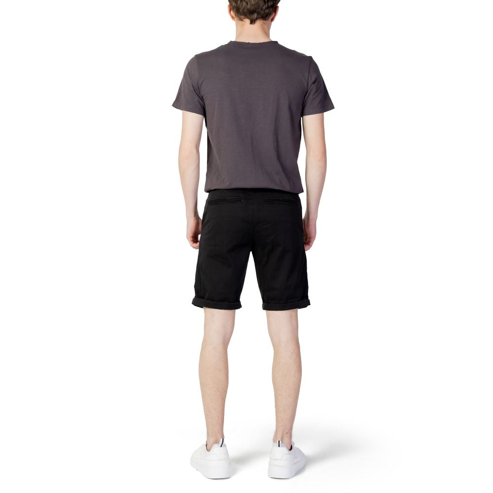 Jack Jones Black Cotton Short Jack Jones