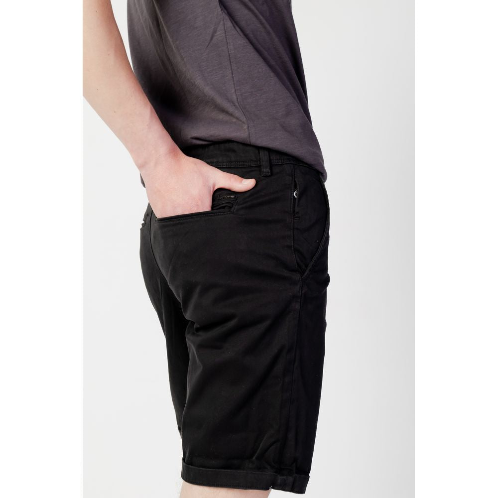 Jack Jones Black Cotton Short Jack Jones