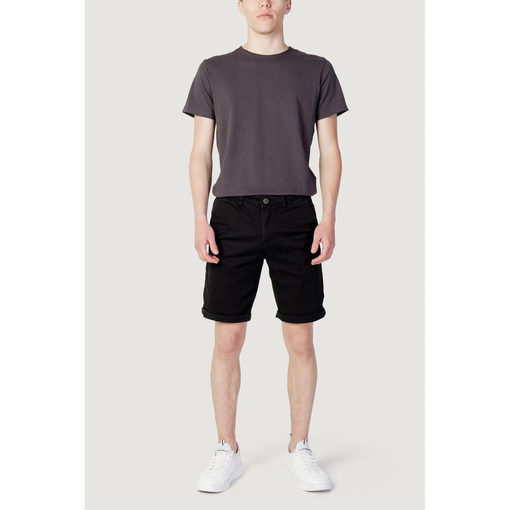 Jack Jones Black Cotton Short Jack Jones