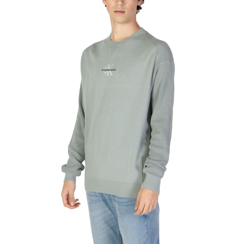 Calvin Klein Jeans Green Cotton Sweater Calvin Klein Jeans