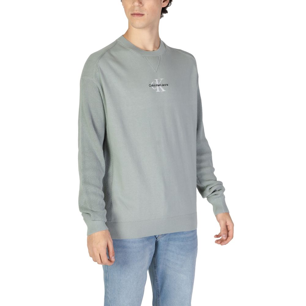 Calvin Klein Jeans Green Cotton Sweater Calvin Klein Jeans