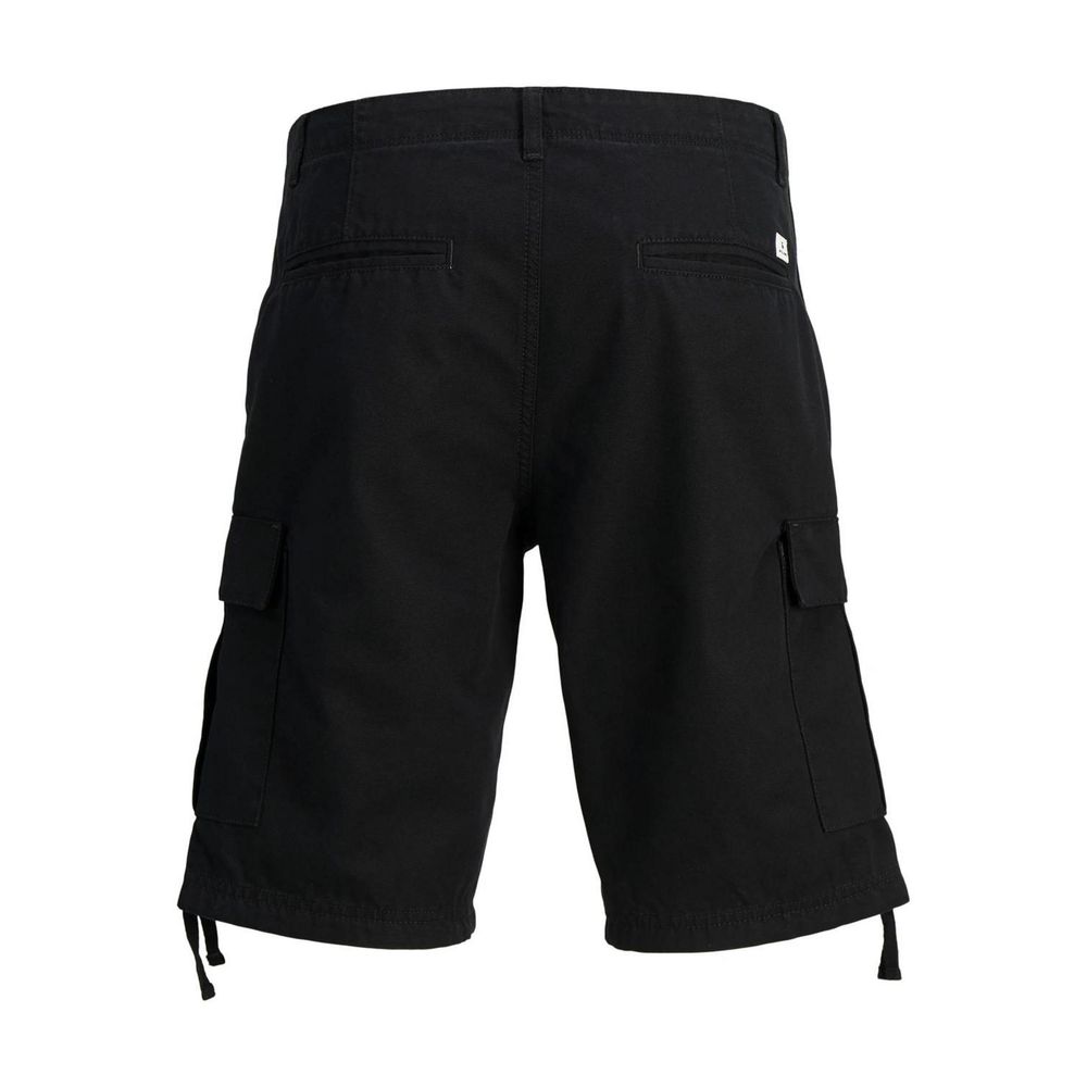 Jack Jones Black Cotton Bermuda Jack Jones