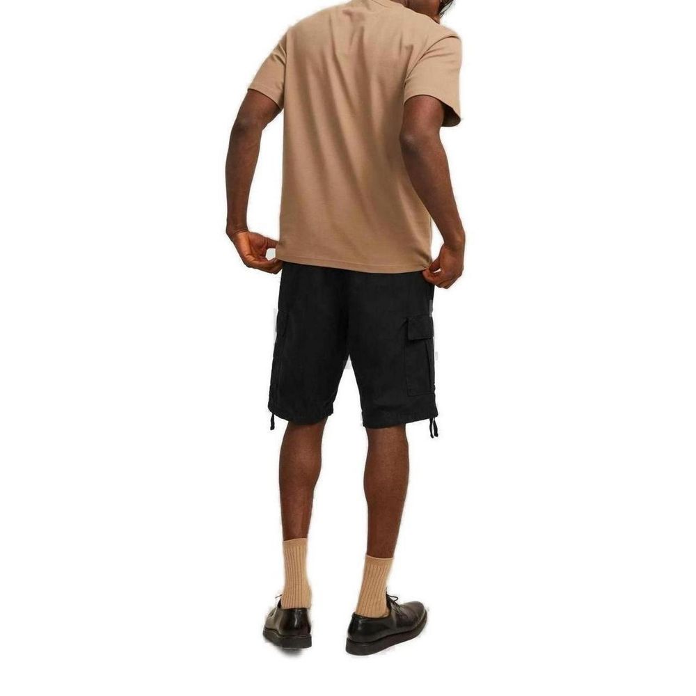 Jack Jones Black Cotton Bermuda Jack Jones
