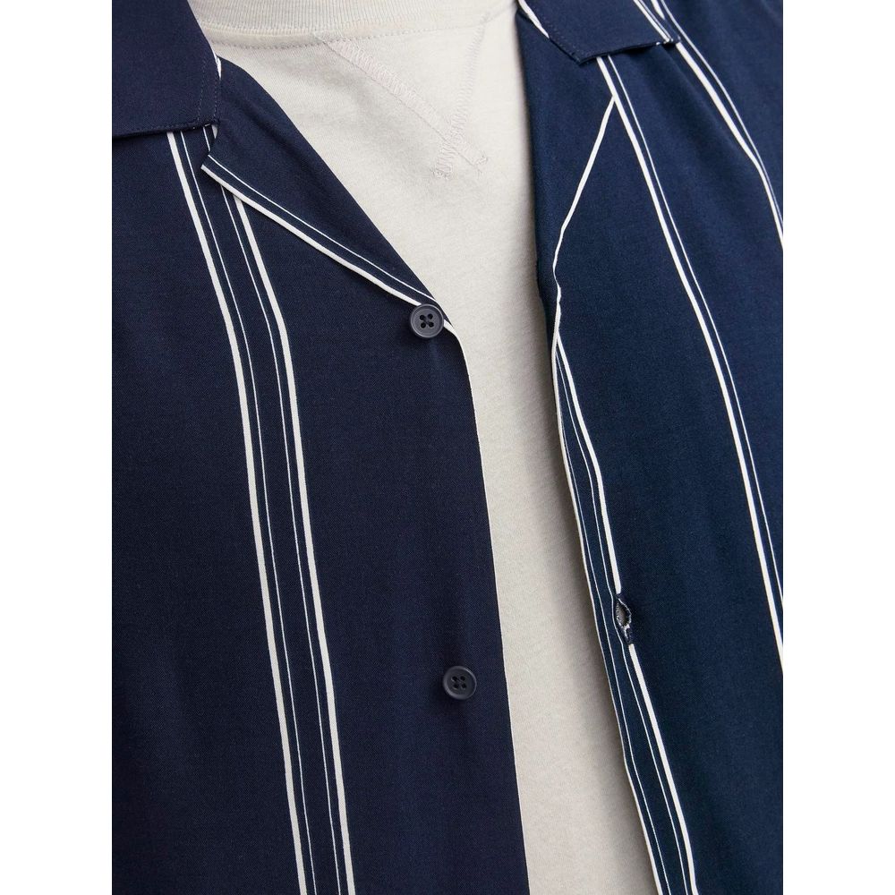 Jack Jones Blue Viscose Shortsleeve Jack Jones