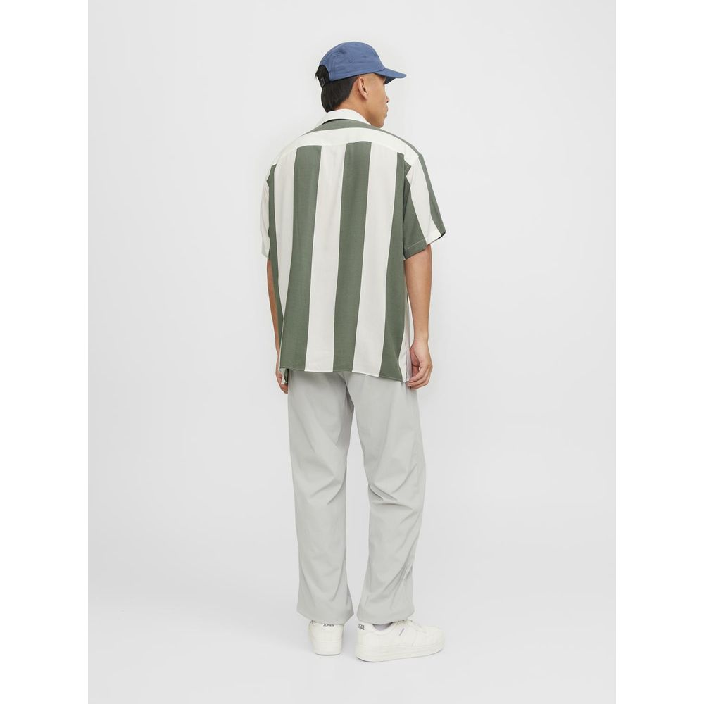 Jack Jones Green Viscose Shortsleeve Jack Jones