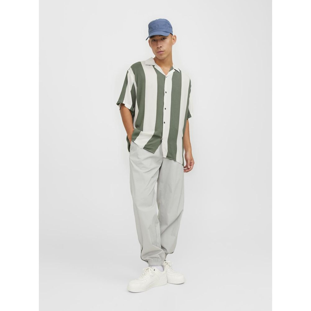 Jack Jones Green Viscose Shortsleeve Jack Jones