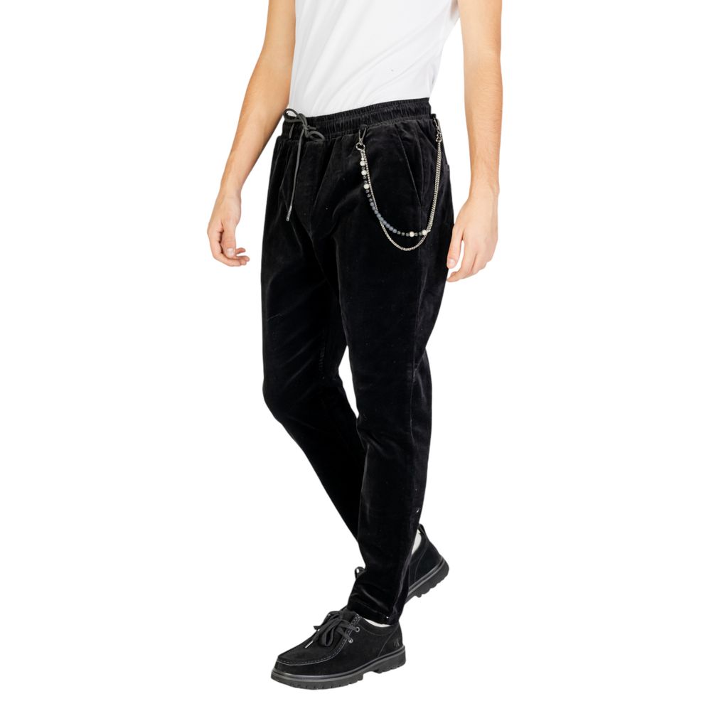 Gianni Lupo Black Cotton Pant Gianni Lupo
