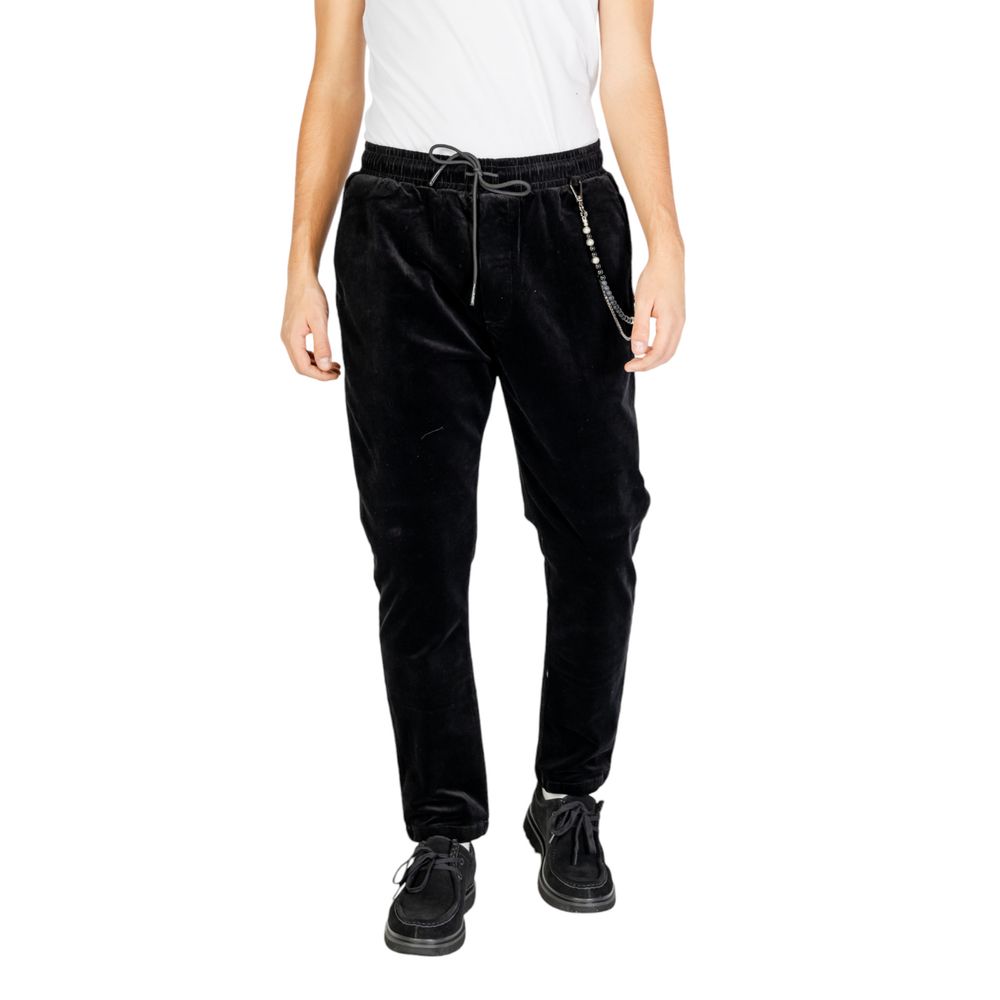 Gianni Lupo Black Cotton Pant Gianni Lupo