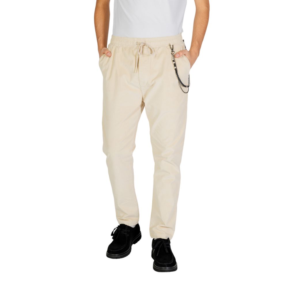 Gianni Lupo Cream Cotton Pant Gianni Lupo