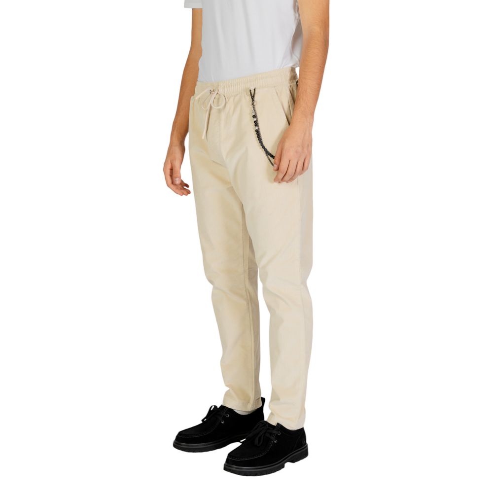 Gianni Lupo Cream Cotton Pant Gianni Lupo