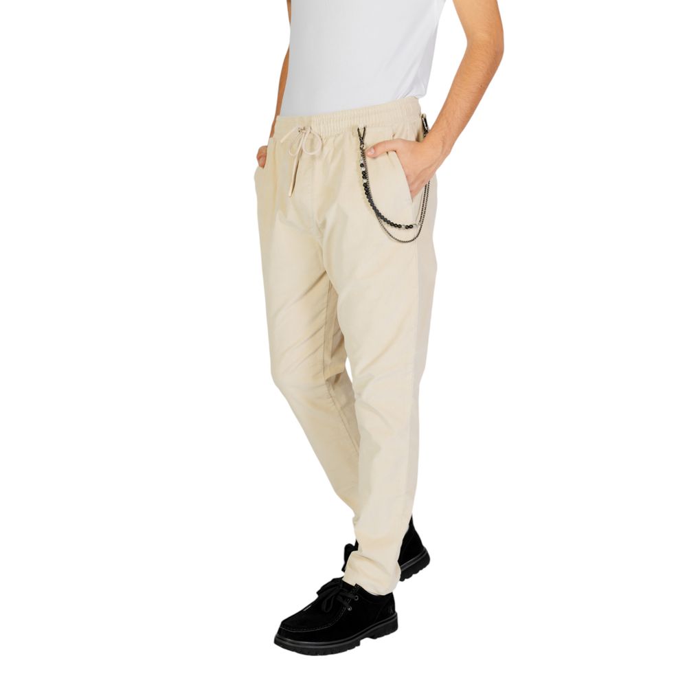 Gianni Lupo Cream Cotton Pant Gianni Lupo