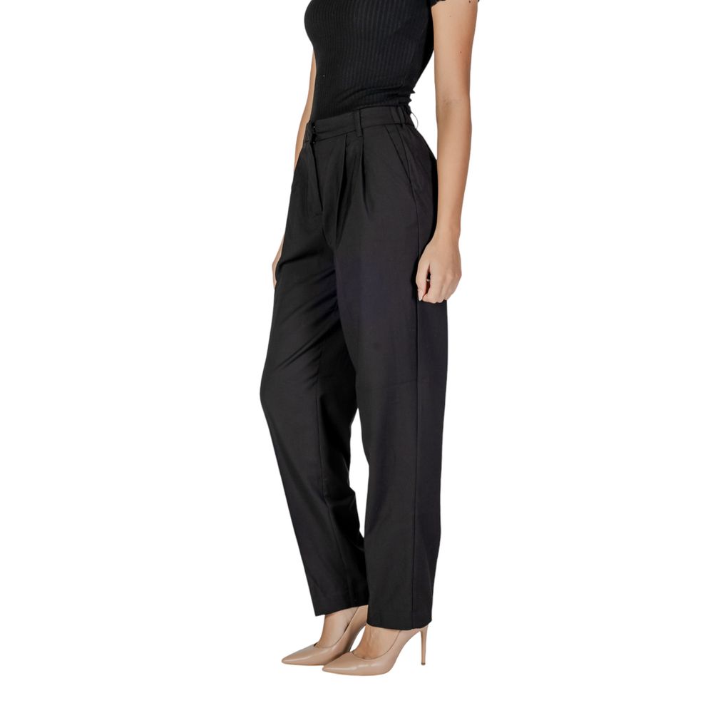 Vila Clothes Black Polyester Pant Vila Clothes