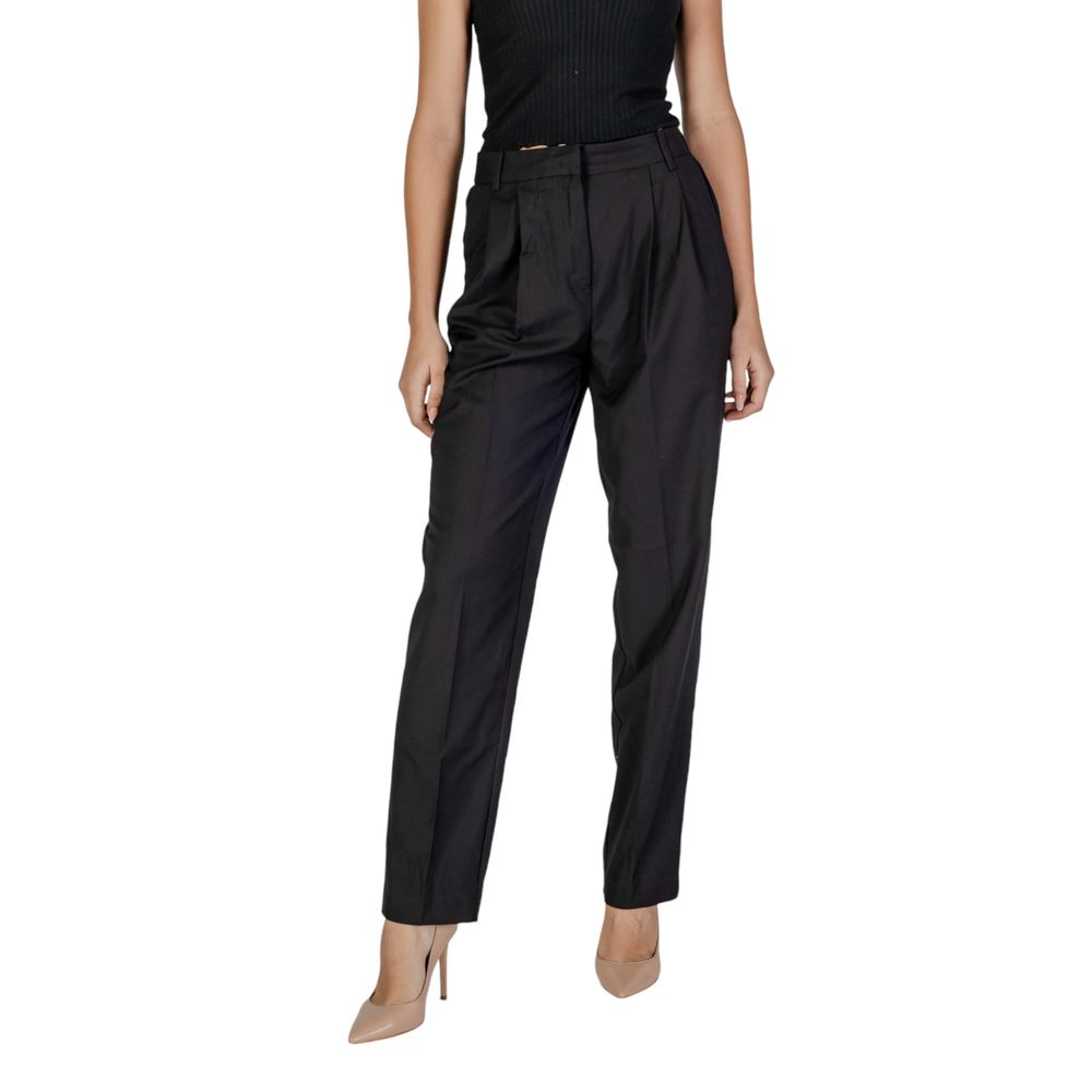 Vila Clothes Black Polyester Pant Vila Clothes