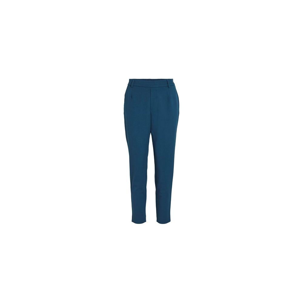 Vila Clothes Blue Polyester Pant Vila Clothes