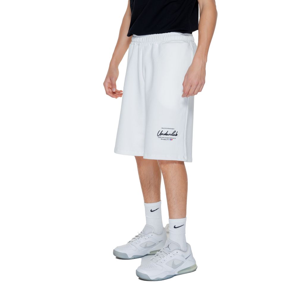 Underclub White Cotton Bermuda Underclub