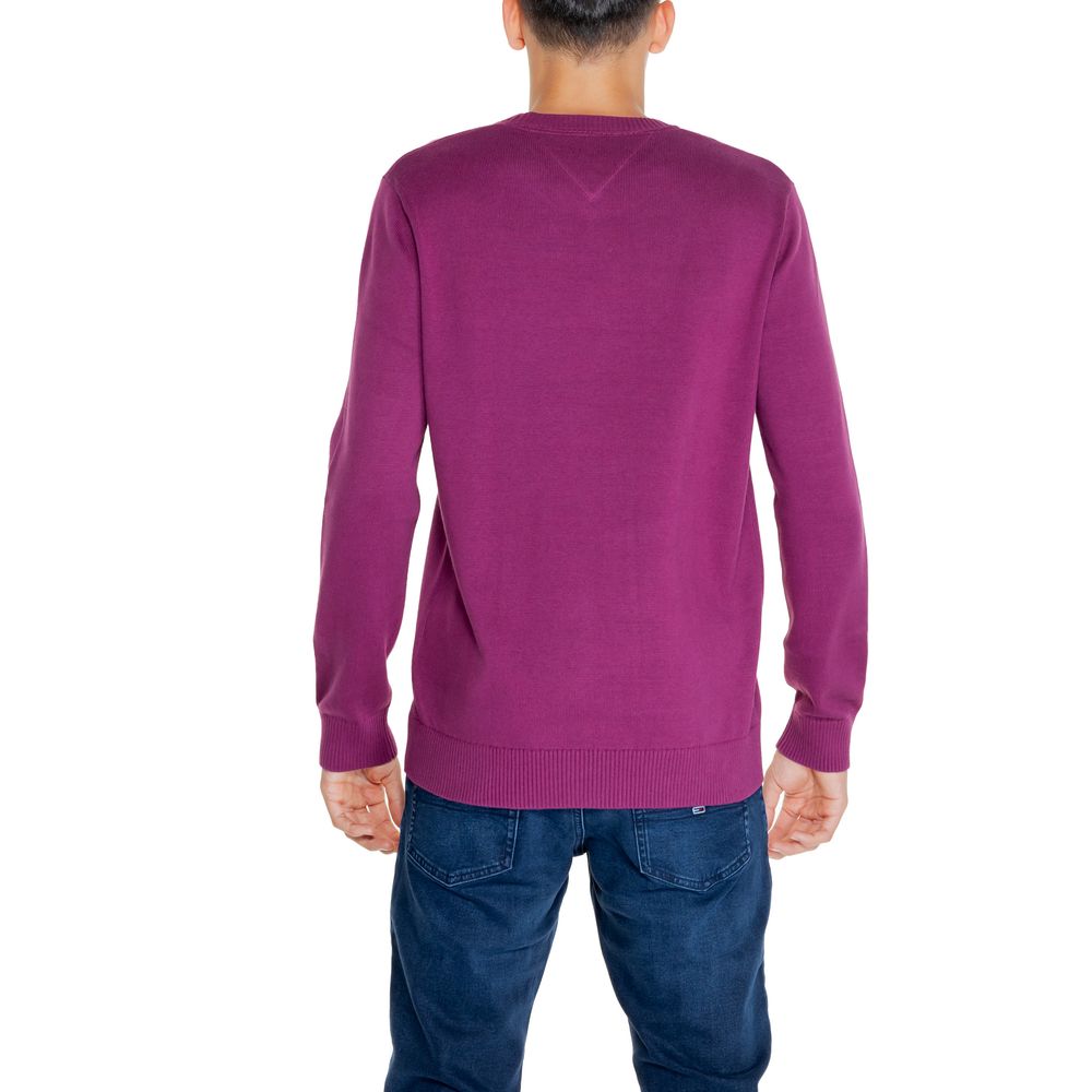 Tommy Hilfiger Jeans Purple Organic Cotton Sweater Tommy Hilfiger Jeans