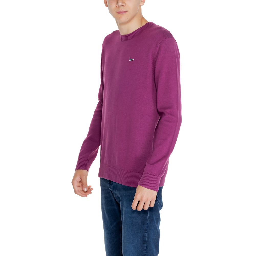 Tommy Hilfiger Jeans Purple Organic Cotton Sweater Tommy Hilfiger Jeans