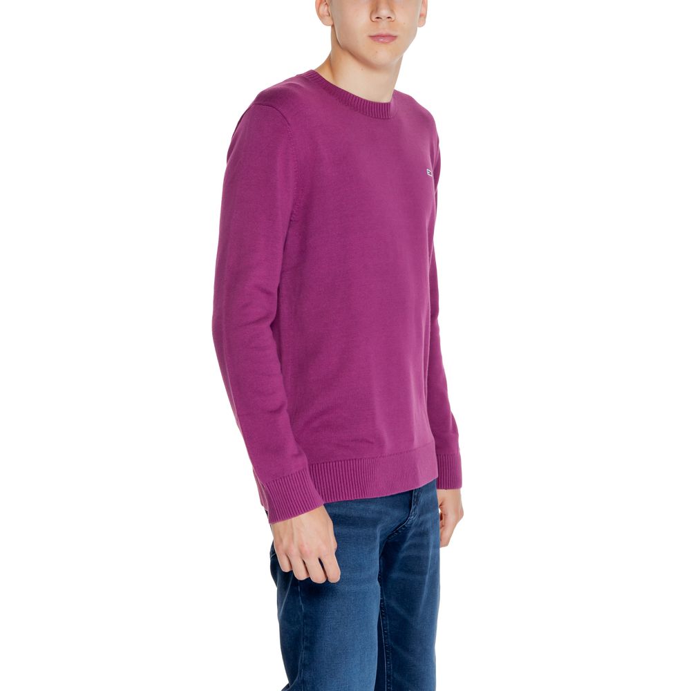 Tommy Hilfiger Jeans Purple Organic Cotton Sweater Tommy Hilfiger Jeans