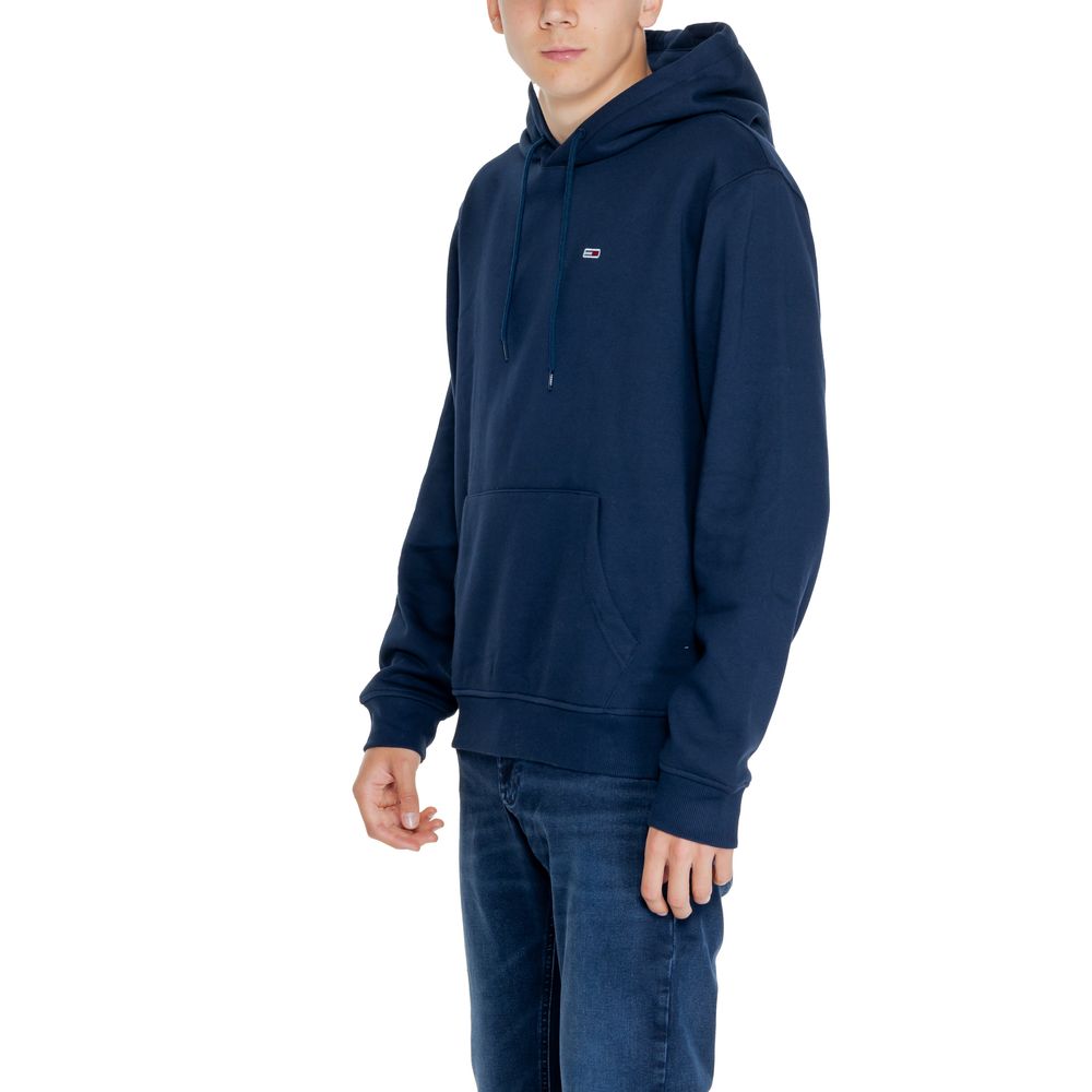 Tommy Hilfiger Jeans Blue Recycled Cotton Hoody Tommy Hilfiger Jeans