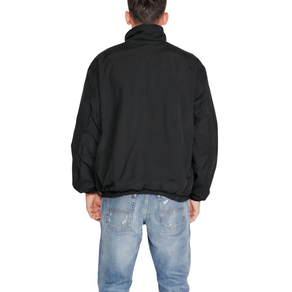 Tommy Hilfiger Jeans Black Recycled Polyester Jackets & Coat Tommy Hilfiger Jeans