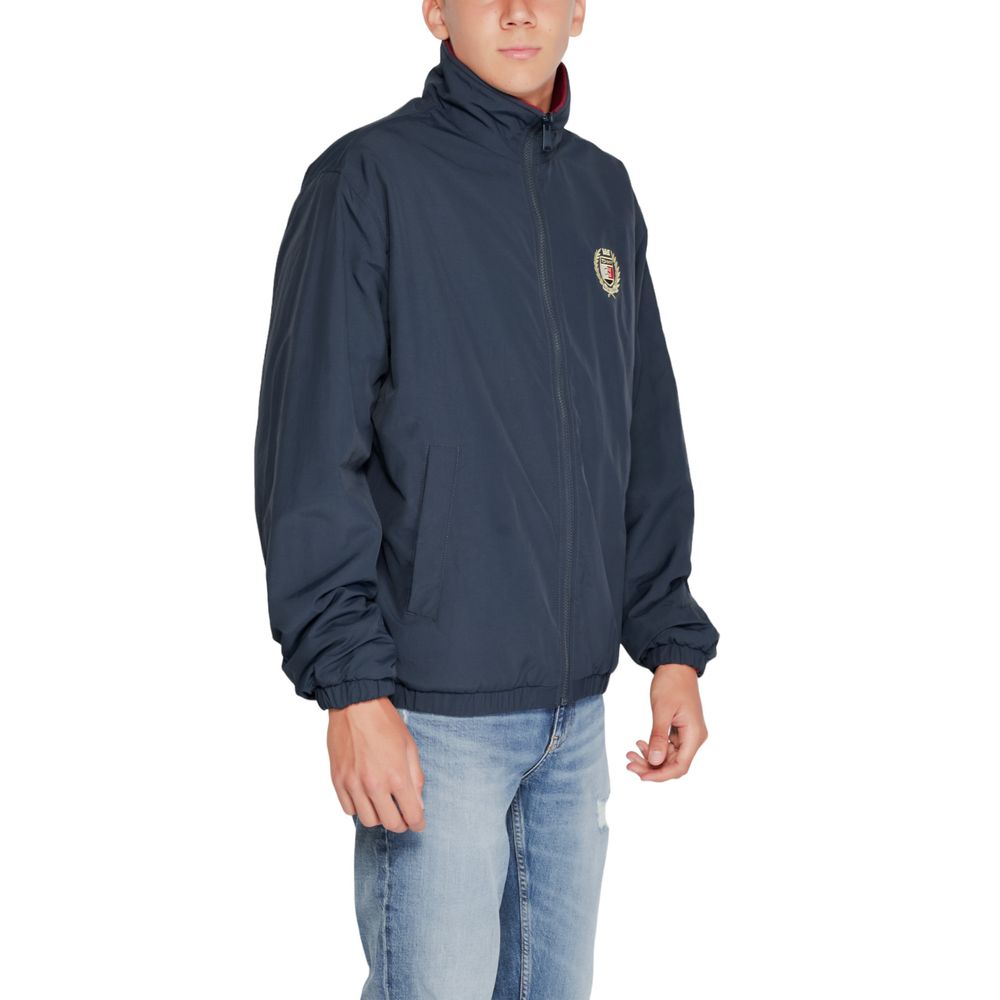 Tommy Hilfiger Jeans Blue Recycled Polyester Jackets & Coat Tommy Hilfiger Jeans